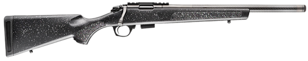 Bergara Rifles BMR004 BMR Carbon Fiber Full Size 22 WMR 5+1/10+1 20" Matte Blued Carbon Fiber/Steel Threaded Barrel & Drilled & Tapped Steel Receiver, Fixed Black/Gray Speckled Synthetic Stock