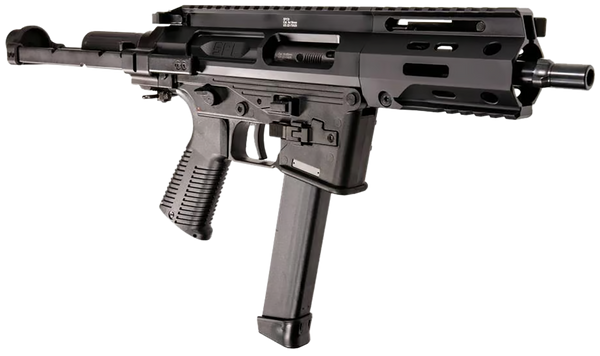 B&T Firearms BT500003PDWGTB SPC  9mm Luger 33+1 6.5" Black Steel Barrel, Aluminum Brace Adapter, Black Polymer Grip