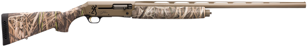Browning 011428205 Silver Field 12 Gauge 3.5" 4+1 26" Barrel, Flat Dark Earth Cerakote Metal Finish, Mossy Oak Shadow Grass Habitat Synthetic Stock