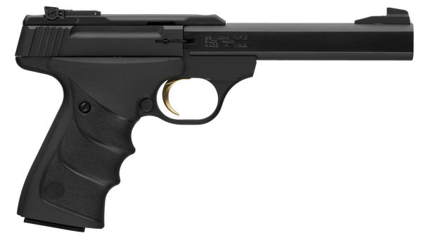 Browning 051497490 Buck Mark URX 22 LR 10+1 5.50" Slab Side Barrel, Matte Black Serrated Steel Slide & Aluminum Frame, Black Overmolded RX Grips