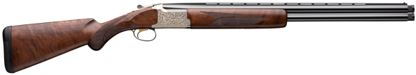 Browning 018163305 Citori Feather Lightning 12 Gauge 3" 2rd 26" Blued Steel Barrels, Satin Nickel Finished Engraved Alloy Receiver, American Black Walnut Stock With Lightening Style Grip