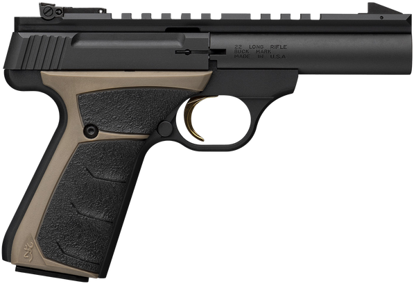Browning 051604490 Buck Mark Field Target Micro 22 LR 10+1 4" Matte Blued Bull Barrel, Matte Black Serrated w/Picatinny Rail Slide, Matte Black Aluminum Frame, UFX Overmolded Grip
