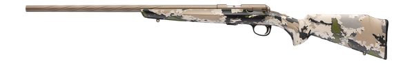 Browning 025261204 T-Bolt Speed 22 WMR 10+1 22" Smoked Bronze Cerakote Spiral Fluted Threaded Barrel, Smoked Bronze Cerakote Steel Drilled & Tapped Receiver, Ovix Camo Fixed Synthetic Stock, Left Hand