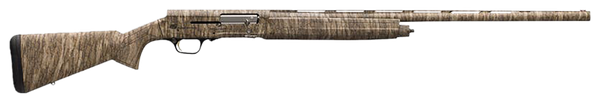 Browning 0118282005 A5  12 Gauge 26" Barrel 3.5" 4+1, Full Coverage Mossy Oak Bottomland, Textured Synthetic Stock With Closed Radius Pistol Grip