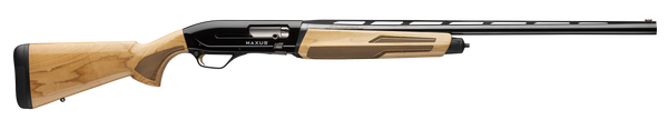 Browning 011778205 Maxus II Hunter Full Size 12 Gauge Semi-Auto 3" 4+1 26" Matte Blued Vent Rib Barrel, Matte Black Aluminum Receiver, Adjustable Shim Gloss AAAA Maple Wood Stock