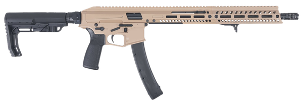 Patriot Ordnance Factory 01927 Phoenix  9mm 35+1 16.50" Flat Dark Earth Cerakote Picatinny Rail