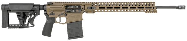 Patriot Ordnance Factory 01737 Rogue Prescott 6.5 Creedmoor 20" DI 20+1 Patriot Brown Rec/14.50" Renegade M-LOK Stainless Steel Fluted Barrel Black Adjustable Stock Black Polymer MFT Grip Right Hand