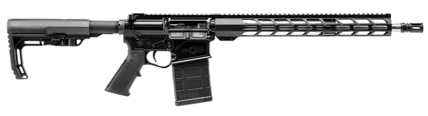 Patriot Ordnance Factory 02358  LMR Base 308 Win 10+1 16.50" Black Aluminum Receiver A2 Style Grip
