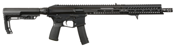 Patriot Ordnance Factory 02061 Phoenix  9mm 10+1 16.50" Black Cerakote Picatinny Rail