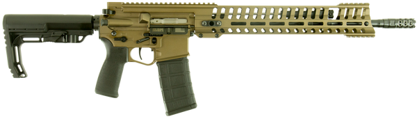 Patriot Ordnance Factory 01145 P415 Edge 223 Rem,5.56x45mm NATO 16.50" 30+1 Burnt Bronze Rec Black 6 Position MFT Stock/Grip