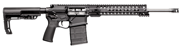 Patriot Ordnance Factory 01662 Rogue Direct Impingement 7.62x51mm NATO 20+1 16.50" Stainless Steel Barrel, Black Anodized Receiver, 11" Renegade Handguard, Synthetic 6 Position MFT Minimalist Stock