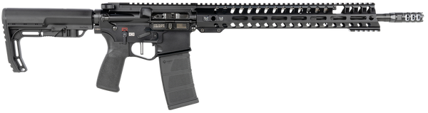 Patriot Ordnance Factory 00856 Renegade +  5.56x45mm NATO 16.50" 30+1 Black Hard Coat Anodized Black Nitride 6 Position MFT Stock Black Polymer Grip