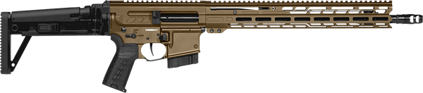 CMMG 28A490FMB Dissent MK4 22 ARC 10+1 16.10"  Midnight Bronze Cerakote Picatinny Rail Aluminum Receiver, M-LOK Handguard, Black CMMG Dissent Side Folding Stock, Zeroed Drop-In Single Stage Trigger