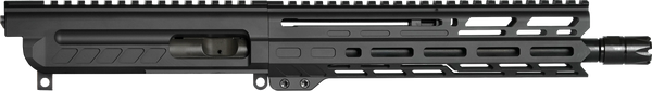 CMMG 99B80E4AB Dissent  9mm Luger 10.50", Left Side Charging Handle, Armor Black, Zeroed Linear Comp, 9.60" M-LOK Handguard, Picatinny End Plate, Fits AR-Platform
