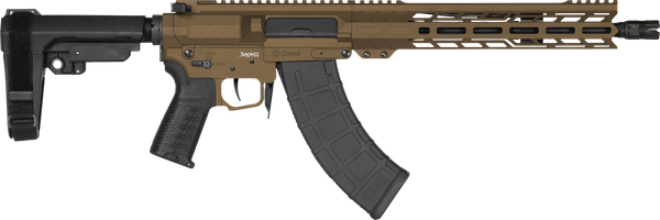 CMMG 76AB60AMB Banshee MK47 7.62x39mm 30+1 12.50" Black Nitride Medium Taper Threaded Barrel, EML 11" M-LOK Handguards, Midnight Bronze Cerakote Aluminum Picatinny Rail Receiver, CMMG Zeroed Grips