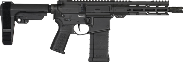 CMMG 54AE10FAB Banshee MK4 5.7x28mm 32+1, Black Nitride Medium Taper Threaded Barrel, EML 11" M-LOK Handguards, Black Armor Cerakote Aluminum Picatinny Rail Receiver, CMMG Zeroed Grips