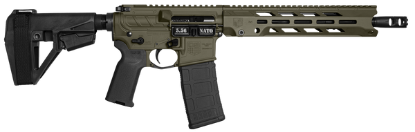 Diamondback DB1984K101 DB15 Obsidian 5.56 NATO 30+1 11.50" Black Nitride 11" M-LOK Handguard SBA5 Brace Magpul MOE K2 Grip