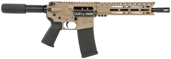 Diamondback DB1915K061 DB15  5.56x45mm NATO 30+1 10" Black Nitride Threaded Barrel, M-LOK Handguard, Flat Dark Earth Aluminum Picatinny Rail Receiver, Black Buffer Tube, Black Magpul Grip, Right Hand