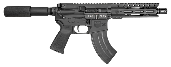Diamondback DB1912O001 DB15  7.62x39mm 28+1 7", Black, Carbon Lower, 6" M-LOK Handguard, Padded Buffer Tube, Magpul Grip
