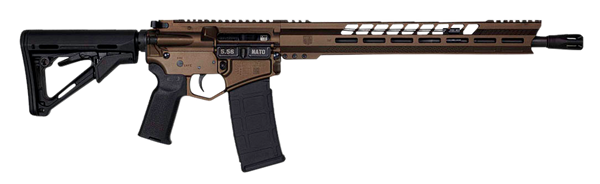 Diamondback DB1731K071 DB15  5.56x45mm NATO 16" 30+1 Midnight Bronze Adjustable Magpul CTR Stock Black Magpul MOE K2 Grip with Black Gold Lower