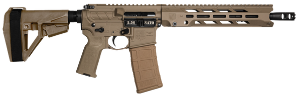 Diamondback DB1984K061 DB15 Obsidian 5.56 NATO 30+1 11.50" Black Nitride 11" M-LOK Handguard SBA5 Brace Magpul MOE K2 Grip