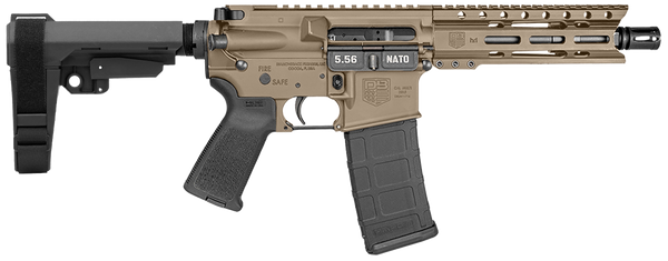 Diamondback DB1913K061 DB15  5.56 NATO 30+1 7" Flat Dark Earth Cerakote Heavy Barrel 7075-T6 Aluminum Receiver 6" M-LOK Handguard SBA3 Brace Magpul MOE Grip