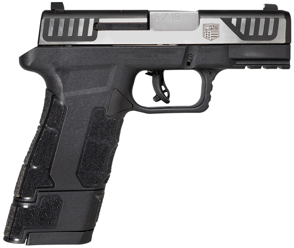 Diamondback DB0300P031 AM2  Sub-Compact Frame 9mm Luger 17+1, 3.50" Stainless Steel Barrel, Serrated Stainless Steel Slide, Black Polymer Frame w/Picatinny Rail & Polymer Grip