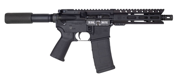 Diamondback DB1912K001 DB15  5.56x45mm NATO 30+1 7" Black Nitride Threaded Barrel, M-LOK Handguard, Black Aluminum Picatinny Rail Receiver, Black Buffer Tube, Black Magpul Grip, Right Hand