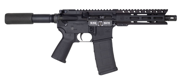 Diamondback DB1912K001 DB15  5.56x45mm NATO 30+1 7" Black Nitride Threaded Barrel, M-LOK Handguard, Black Aluminum Picatinny Rail Receiver, Black Buffer Tube, Black Magpul Grip, Right Hand