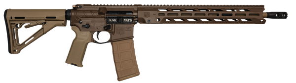 Diamondback DB1784K131 DB15  5.56 NATO 30rd 16" Black Nitride w/ FDE Cerakote Flat Dark Earth Cerakote 7075-T6 Aluminum Receiver Flat Dark Earth Magpul MOE K2 FDE Grip