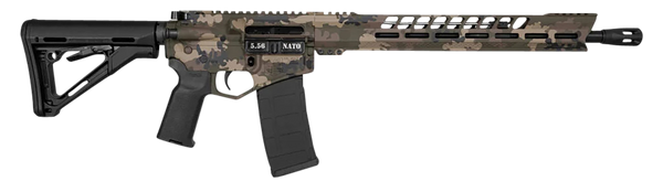 Diamondback DB175AK621 DB15  5.56x45mm NATO 30+1 16", Multicam Rec/15" Slim M-Lok V-Rail Handguard, OEM Black Gold Lower, Black Furniture, Magpul CTR Stock & K2 Grip, DBSB-IV Flash Hider