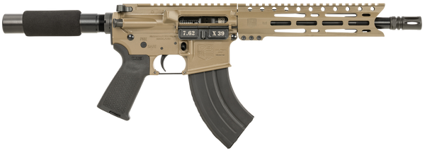 Diamondback DB1915O061 DB15  7.62x39mm 28+1 10", FDE, Carbon Lower, 9" M-LOK Handguard, Black Padded Buffer Tube/Magpul Grip