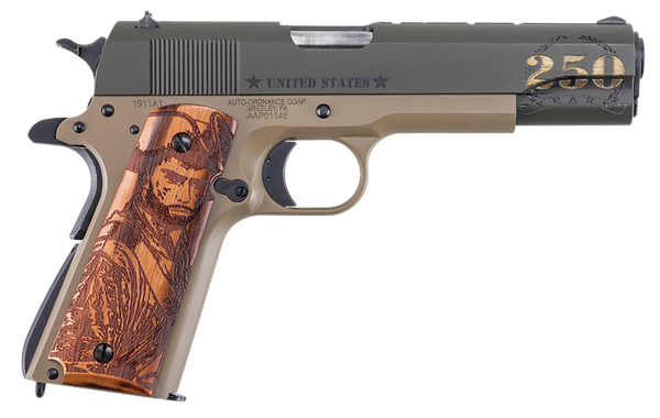 AUTO 1911BKOC15  ARMY 45ACP    5  7R 2TN/WD GRIPS