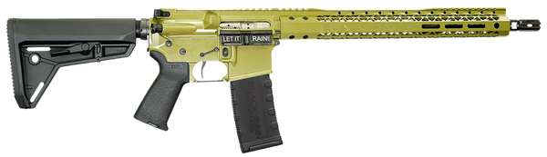 Black Rain Ordnance BROSSPBG Spec 15+ SSP 5.56x45mm NATO 30+1 16", Bazooka Green, 15" Slim M-LOK, Magpul Grip/Carbine Stock