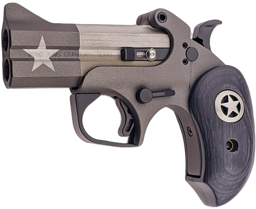 Bond Arms BATP 1836 Texas Independence 45 Colt (LC)/.410 2 Shot 3.50" Gray/Olive Cerakote w/Star Double Barrel, Steel Frame Black Ash w/Integrated Star Grips