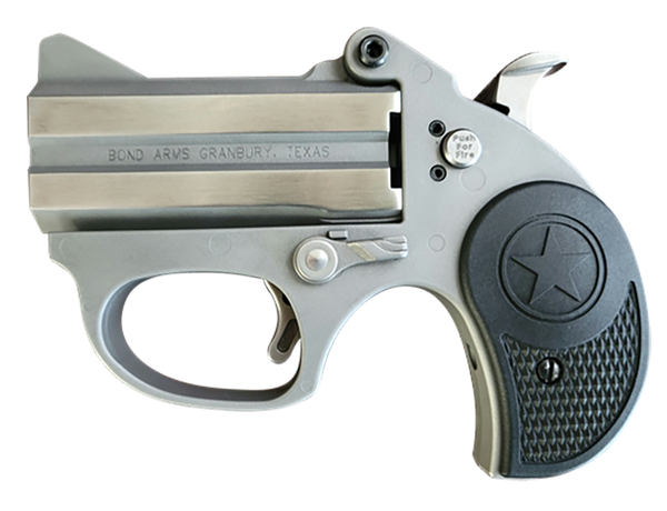Bond Arms BASRS Stinger  380 ACP 2rd 2.5" Matte Stainless Barrel, Anodized Frame, Blade Front/Fixed Rear Sights, Black Rubber Grip, Manual Safety