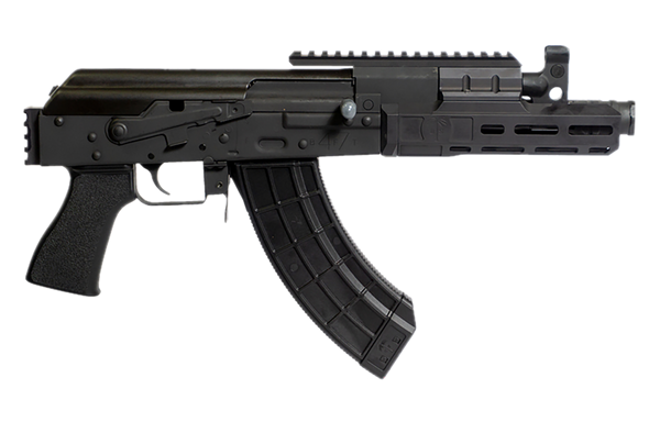 Century Arms HG8000N Draco 7.62x39mm 30+1 7.50" Black M-LOK Handguard, Black Picatinny Rail, Rear Picatinny Rail, Black Polymer Grip