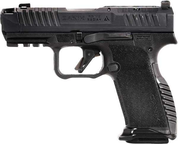 Canik Prime Radian 9mm Luger, 3.83" Barrel, 17+1, Black Polymer