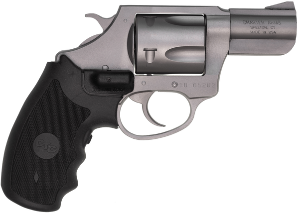 Charter Arms 73524 Mag Pug  Large 357 Mag, 5 Shot 2.20" Matte Stainless Steel Barrel, Cylinder & Frame w/Black Crimson Trace Laser Grip
