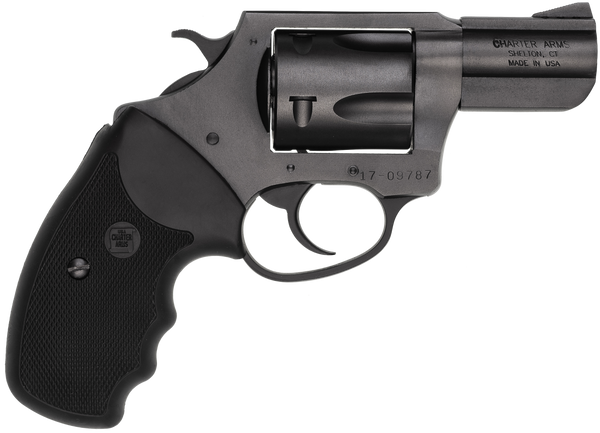 Charter Arms 13520 Mag Pug  Large 357 Mag, 5 Shot 2.20" Black Ported Steel Barrel, Black Steel Cylinder & Frame w/Black Finger Grooved Rubber Grip
