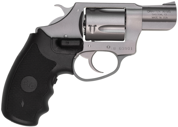 Charter Arms 73824 Undercover  Small 38 Special, 5 Shot 2" Matte Stainless Steel Barrel & Cylinder, Aluminum Frame w/Black Crimson Trace Laser Grip, Exposed Hammer