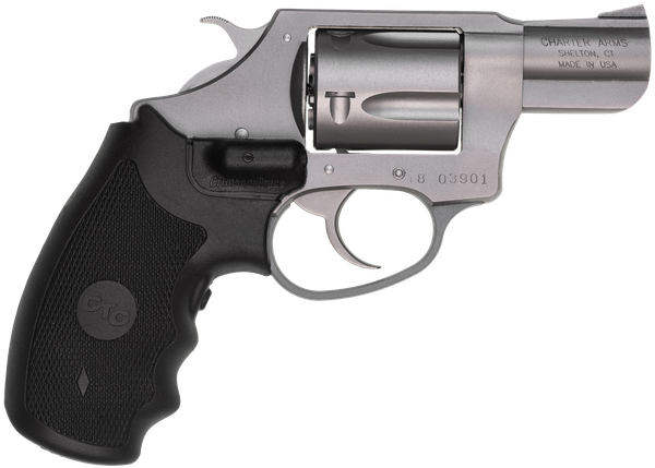 Charter Arms 73824 Undercover  Small 38 Special, 5 Shot 2" Matte Stainless Steel Barrel & Cylinder, Aluminum Frame w/Black Crimson Trace Laser Grip, Exposed Hammer