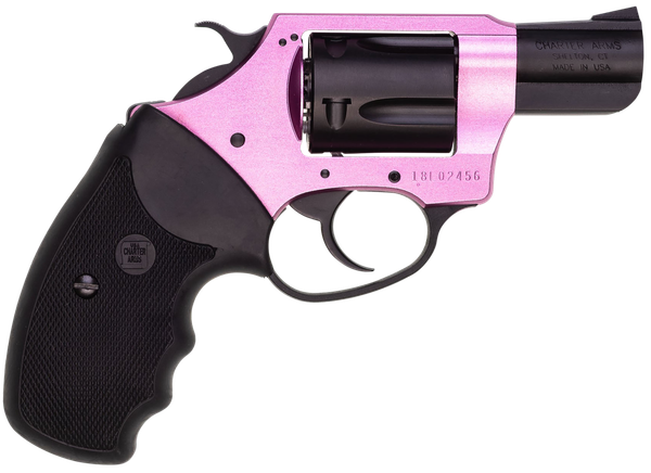 Charter Arms 53835 Pink Lady  38 Special 5rd 2" Black Steel Barrel, Black Cylinder, Black/Pink Aluminum Frame, Black Rubber Grip, Exposed Hammer