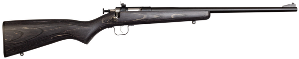 Crickett KSA2244 Youth  22 LR 1rd 16.12" Blued Barrel & Receiver, Fixed Front/Adjustable Rear Peep Sight, Black Laminate Stock w/11.5" LOP, Rebounding Firing Pin Safety