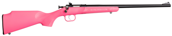 Crickett KSA2220 Youth  22 LR 1rd 16.12" Blued Single Shot Barrel, Blued Stainless Steel Receiver, Pink Fixed Synthetic Stock, Right Hand