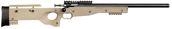 Crickett KSA2150 Precision  Full Size 22 LR Single Shot 16.10" Blued Threaded Bull Barrel, Blued Crickettinny Rail Steel Receiver, Flat Dark Earth Synthetic Adj LOP Stock
