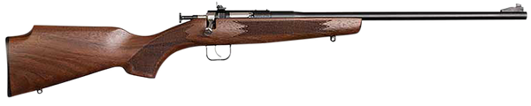 Crickett 00002 Deluxe The Original Youth Deluxe Single Shot 16.10" Blued Tapered Barrel, Blued Steel Receiver, Fixed American Walnut Stock, EZ Loader