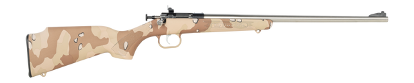 Crickett KSA2179 My First Rifle Gen2 22 LR 1rd 16.13" Stainless Single Shot Barrel, Drilled & Tapped Receiver, Hydrodipped Desert Storm Camo, Fixed Synthetic Stock