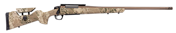 CVA CR3960 Cascade Long Range Hunter Full Size 7mm Rem Mag 24" Smoked Bronze Cerakote Steel Threaded Barrel, Realtree Hillside Synthetic Stock