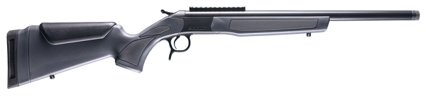 CVA CR4437 Scout  308 Win 1rd 20" Blued Threaded Barrel, Blued Picatinny Rail Receiver, Stealth Gray Fixed Synthetic Stock